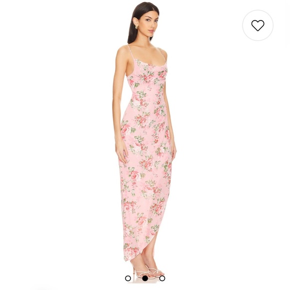 MORE TO COME Catalina Wrap Maxi Dress in Pink Floral size small. NWT - Picture 3 of 15